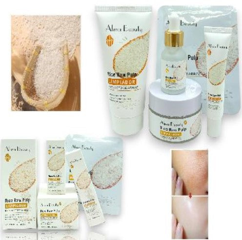 Kit Facial Extracto De Arroz Alma Beauty