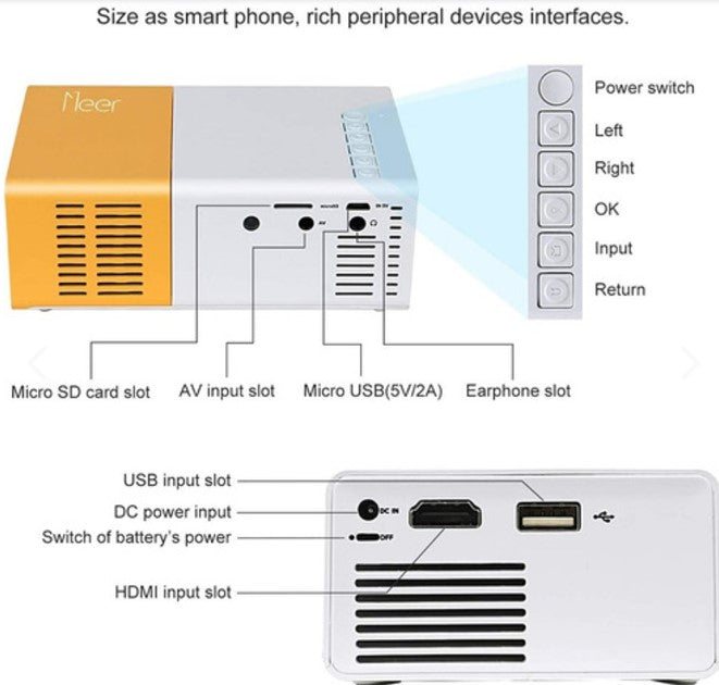 Mini Projector Portátil